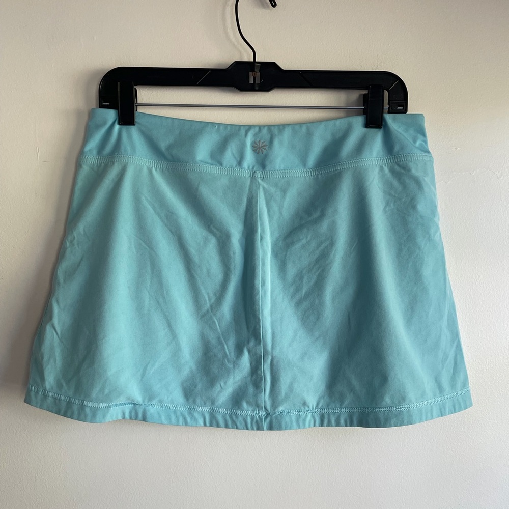Athleta Aqua Green Tennis Skirt with Attached Shorts Size M - Picture 4 of 6
